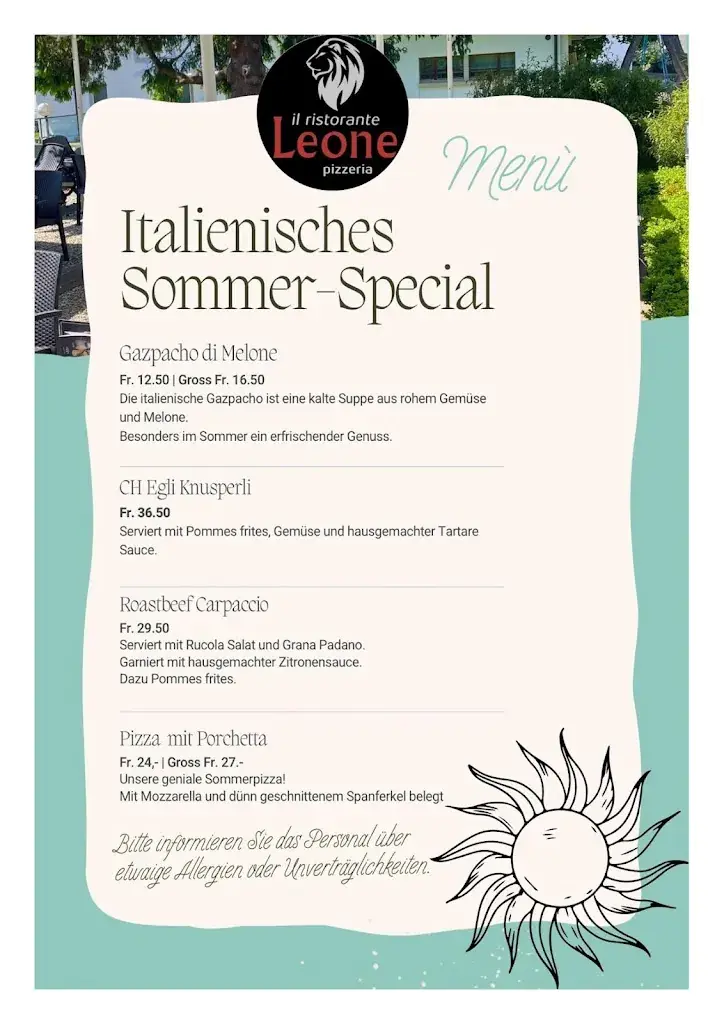 Il Ristorante Leone restaurant in Niederösch