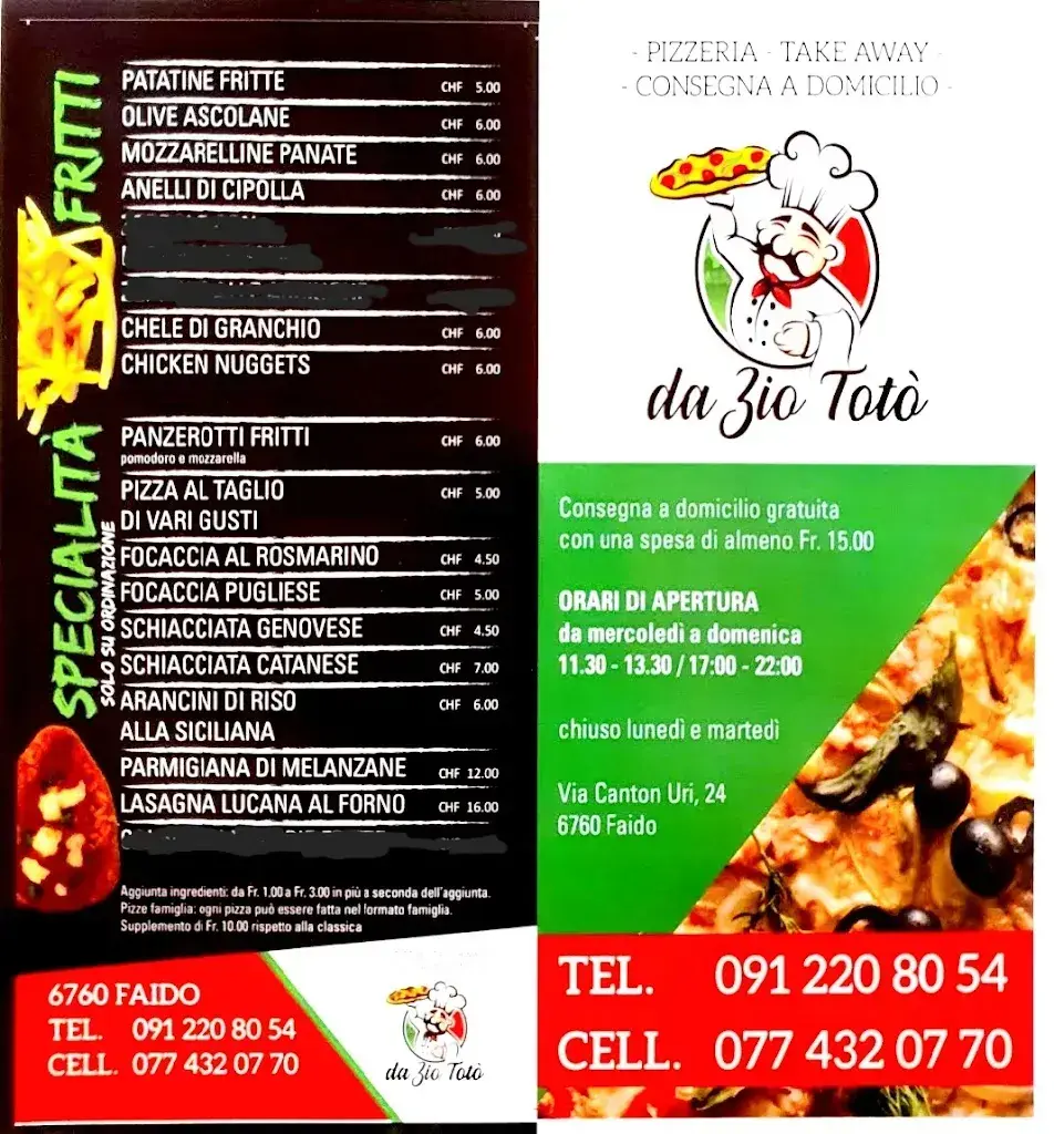 Menü_Pizzeria Take Away da Zio Totó_Faido_Bild_2