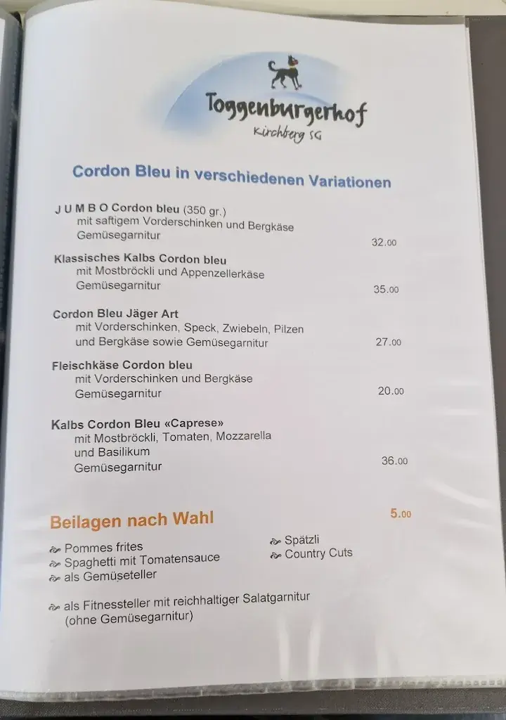 Menu_Restaurant + Hotel Toggenburgerhof_Kirchberg_image_2