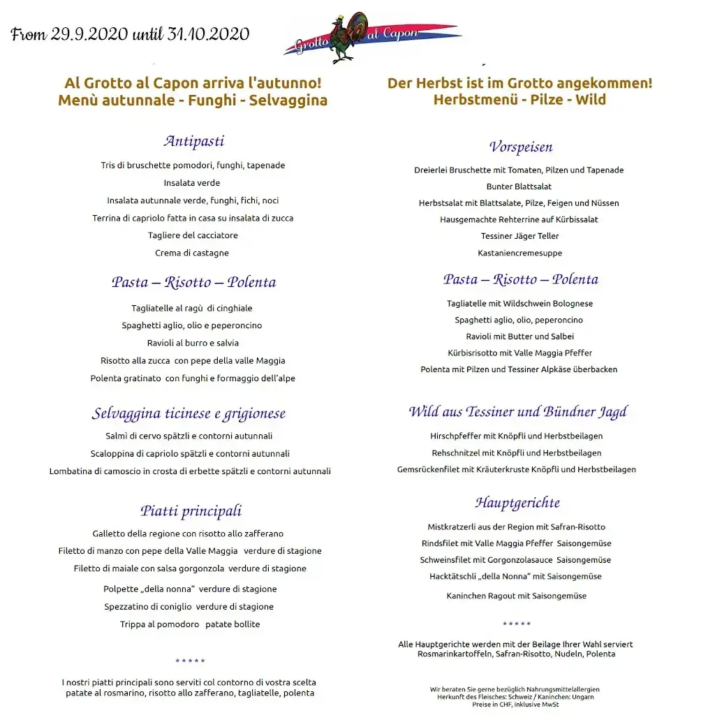 Grotto al Capon, Brione sopra Minusio_Brione sopra Minusio_menu_image_1