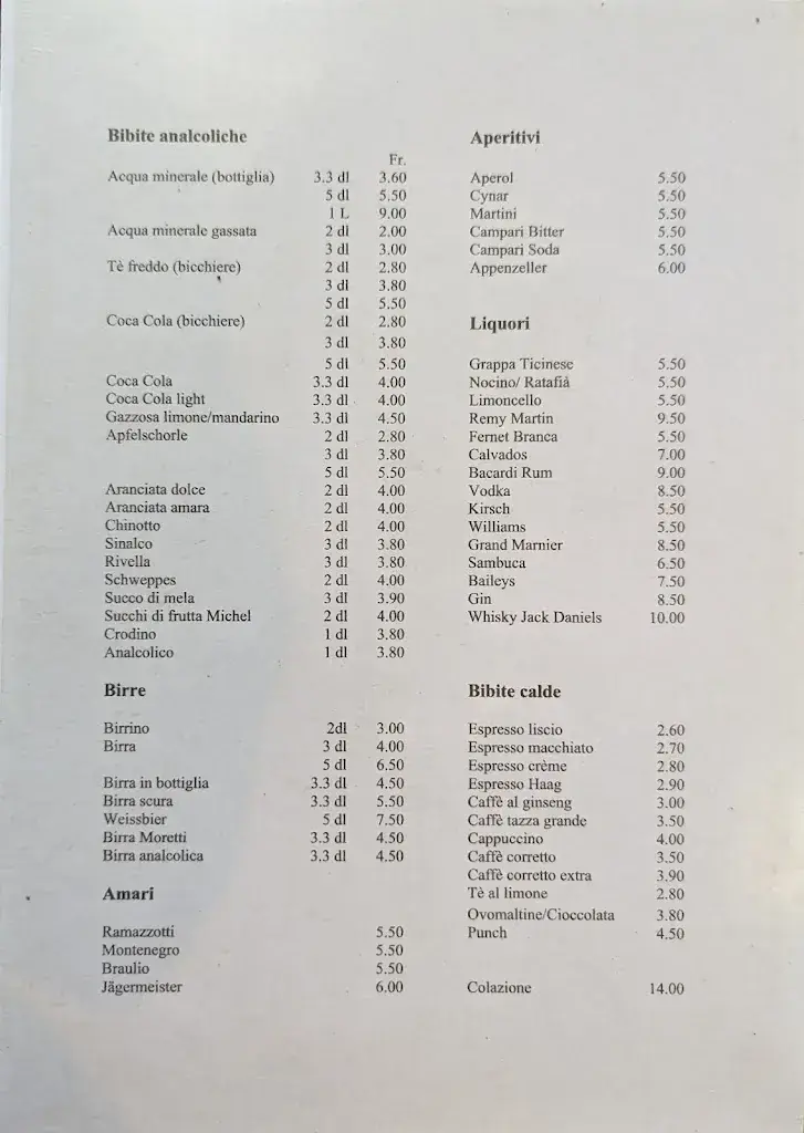 Ristorante Campagna ristorante a Cugnasco