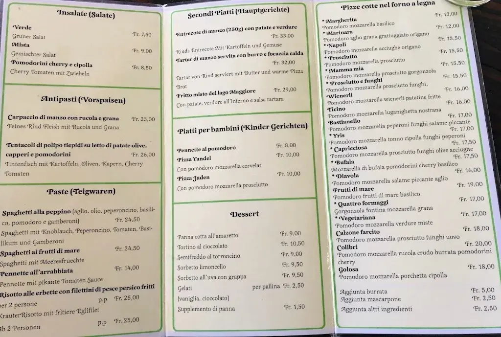 Osteria Pizzeria Colibrì restaurante en Brissago