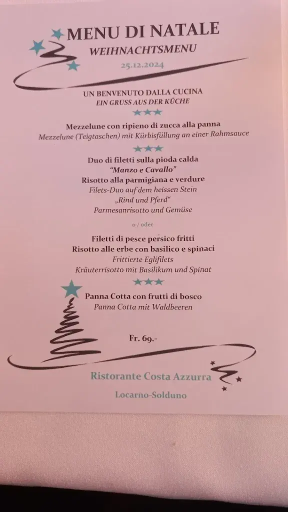 Ristorante Costa Azzurra restaurant à Solduno