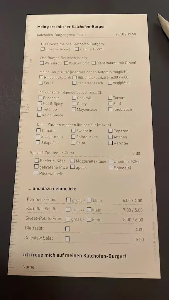 Menu_KALCHOFEN Restaurant & Hotel_Hasle bei Burgdorf_image_1