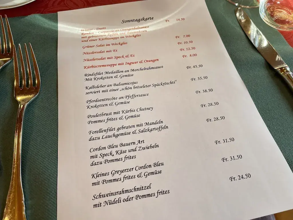 Menu_Gasthof zum Rössli_Schafhausen_image_1