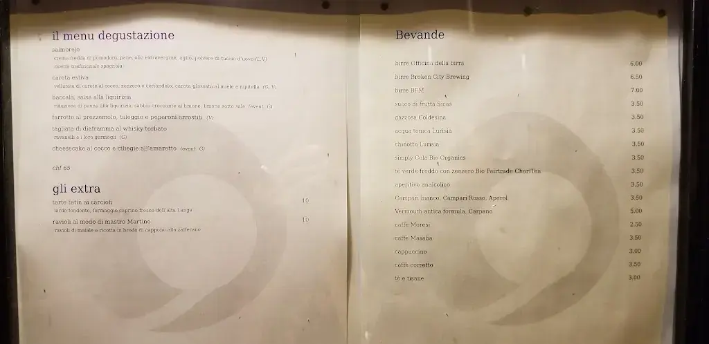 Menu_Ristorante le bucce di Gandria_Lugano_image_2