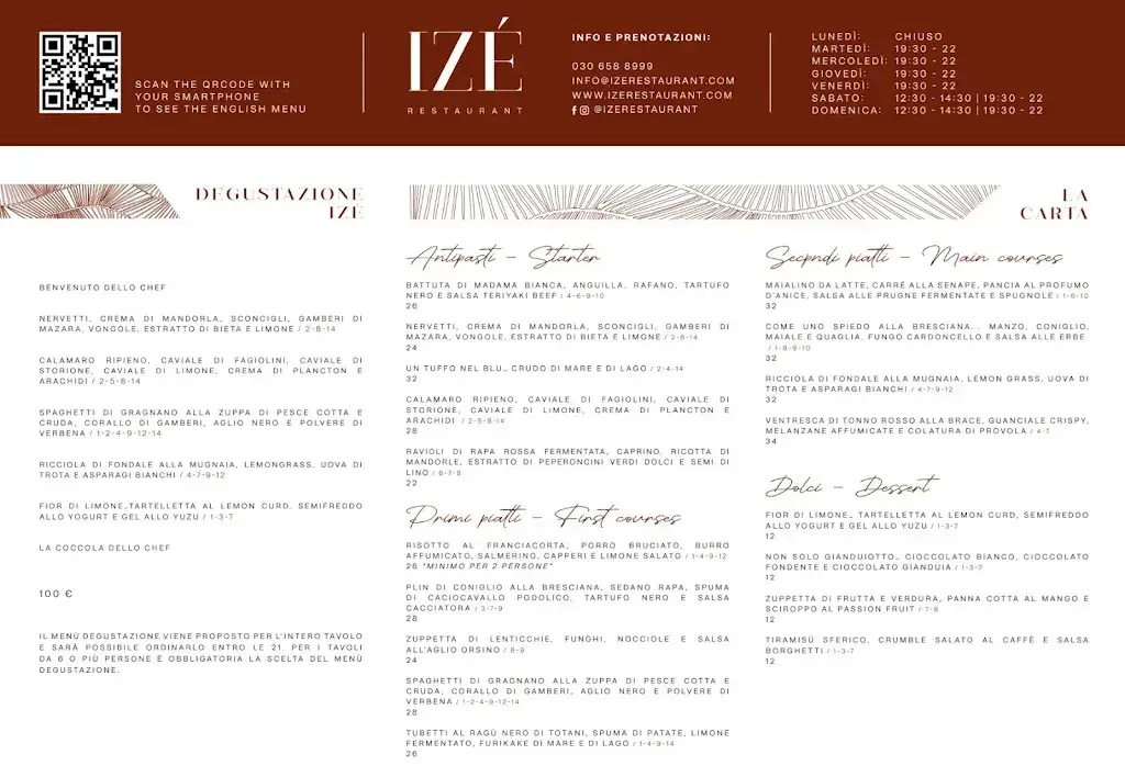 Izé Restaurant_Italy_menu_image_1