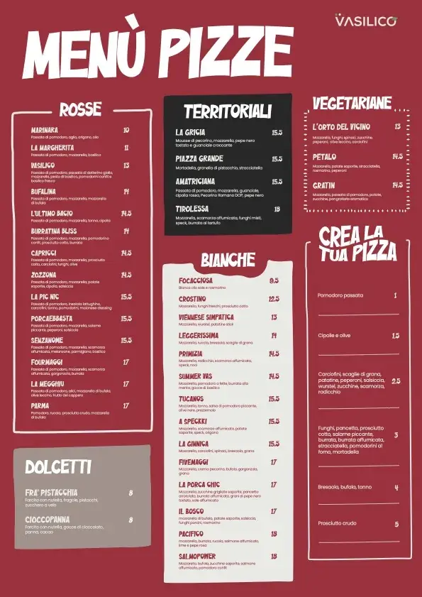 Vasilico Pizzeria restaurant in Agno