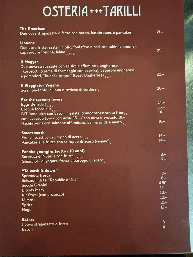 Osteria tarilli restaurante en Comano