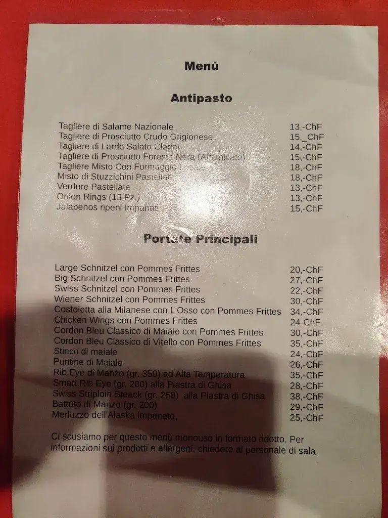 Ristorante Schnitzy restaurant in Massagno