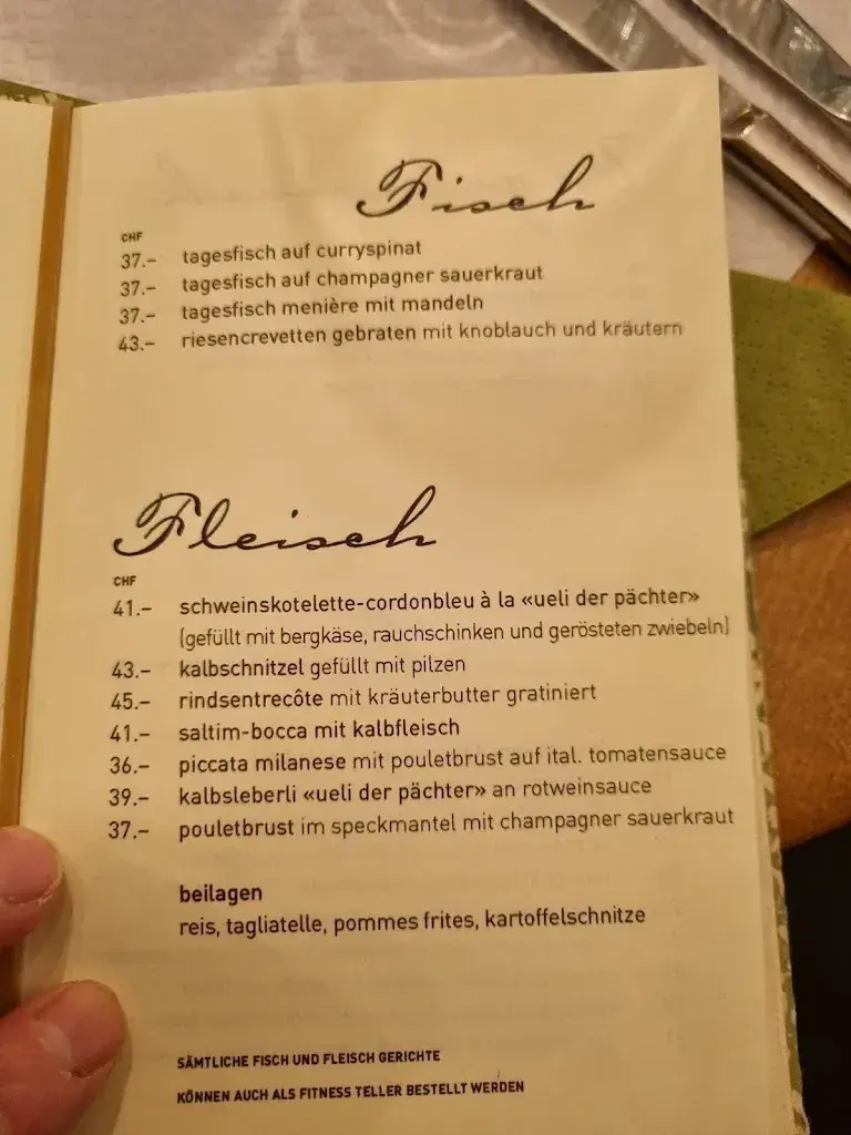 Ueli der Pächter restaurant à Kriegstetten
