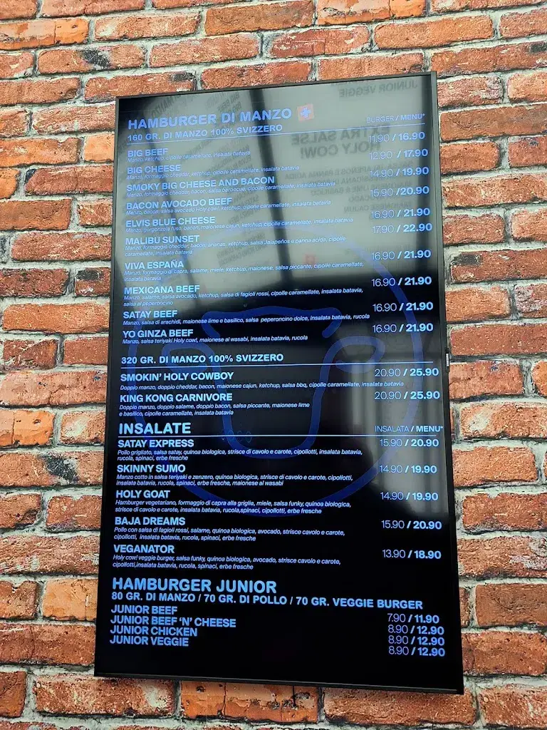 Menu_HolyCow! Gourmet Burger Co. GRANCIA_Grancia_image_3
