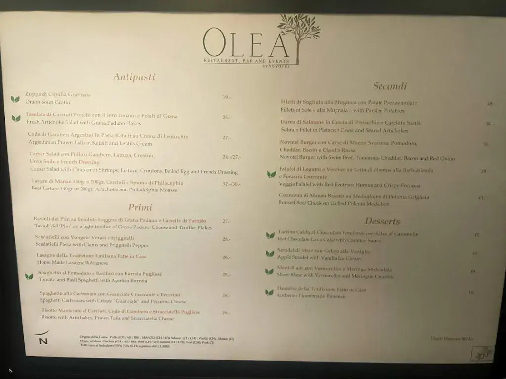 Menu_OLEA Restaurant, Bar & Events - by Novotel_Paradiso_image_2
