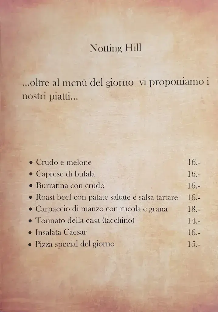 Risto Bar Notting Hill restaurante en Vezia