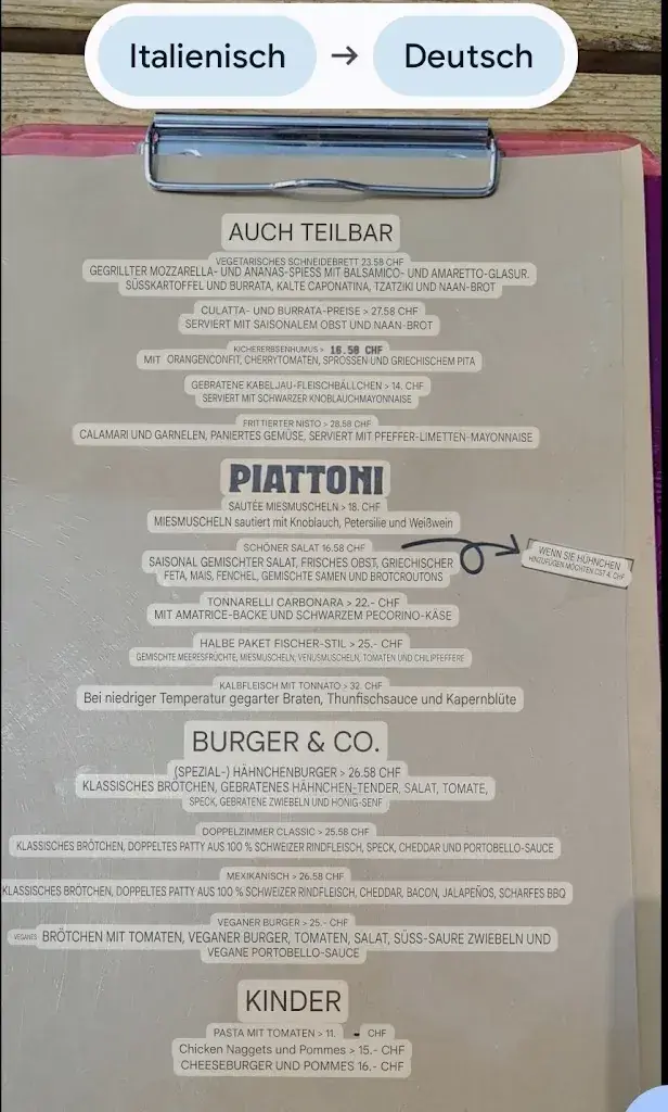 Menu_Porto Bello! Ristorantino alla Foce di Lugano!_Lugano_image_2