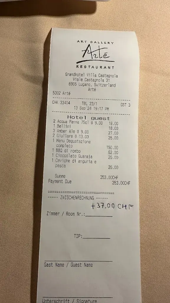 Ristorante Arté_Lugano_menu_image_1