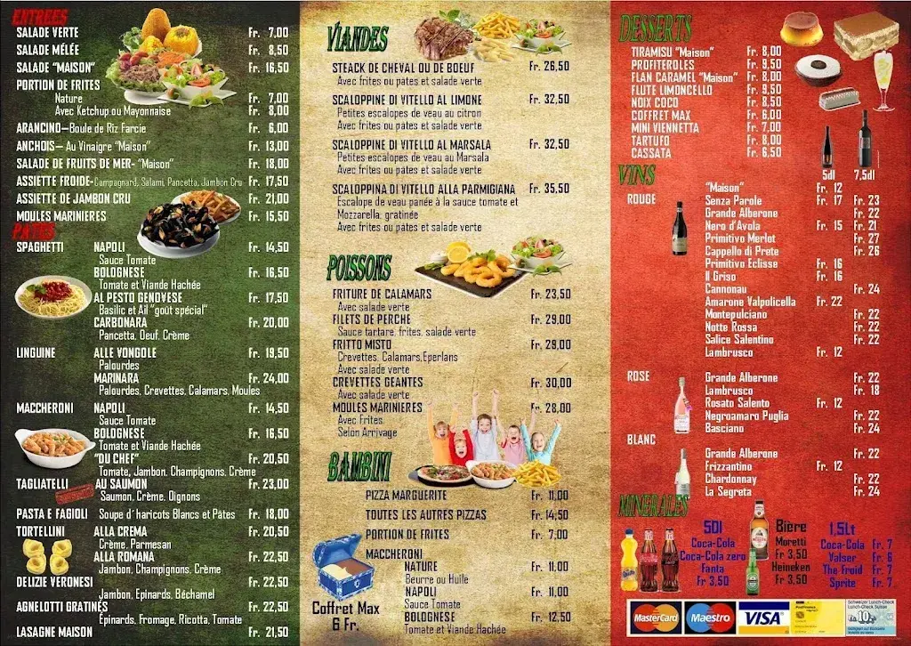 Menu_Dino's Italia Pizzeria_La Chaux-de-Fonds_image_1