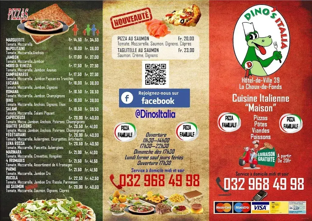 Menu_Dino's Italia Pizzeria_La Chaux-de-Fonds_image_2