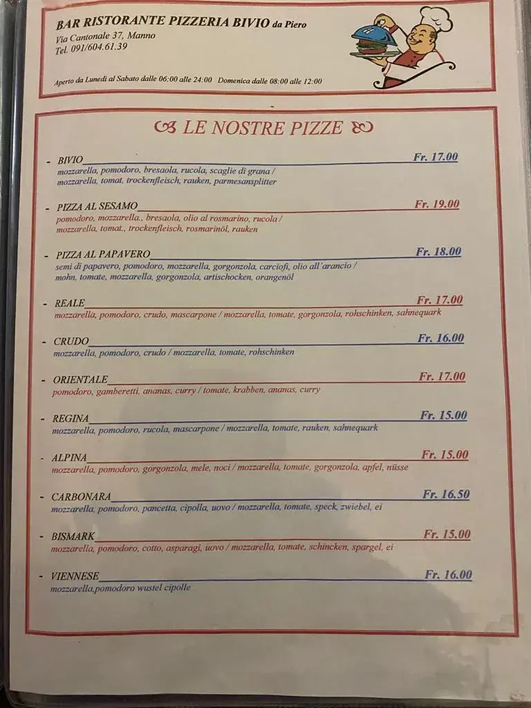 Bar-Ristorante pizzeria Bivio_Manno_menu_image_1