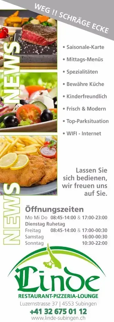 Restaurant Linde Subingen GmbH restaurant à Subingen