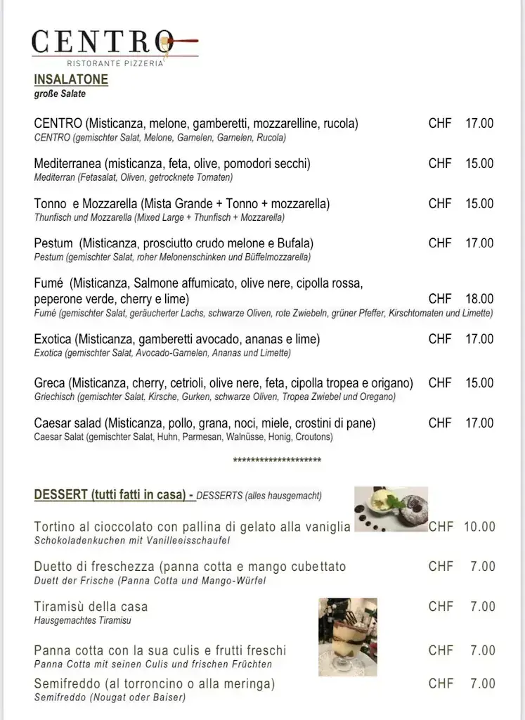 Menu_Ristorante Pizzeria Centro Massagno_Massagno_image_2