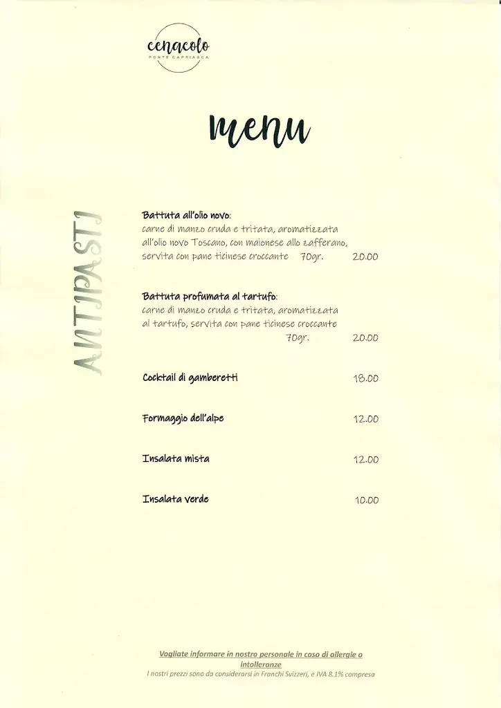 Menu_Ristorante Trattoria Cenacolo_Ponte Capriasca_image_4