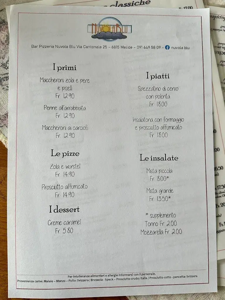Ristorante Nuvola Blu_Melide_menu_image_1