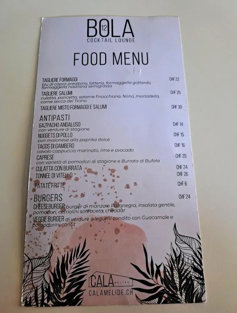 Menu_BOLA 12 cocktail lounge_Melide_image_2