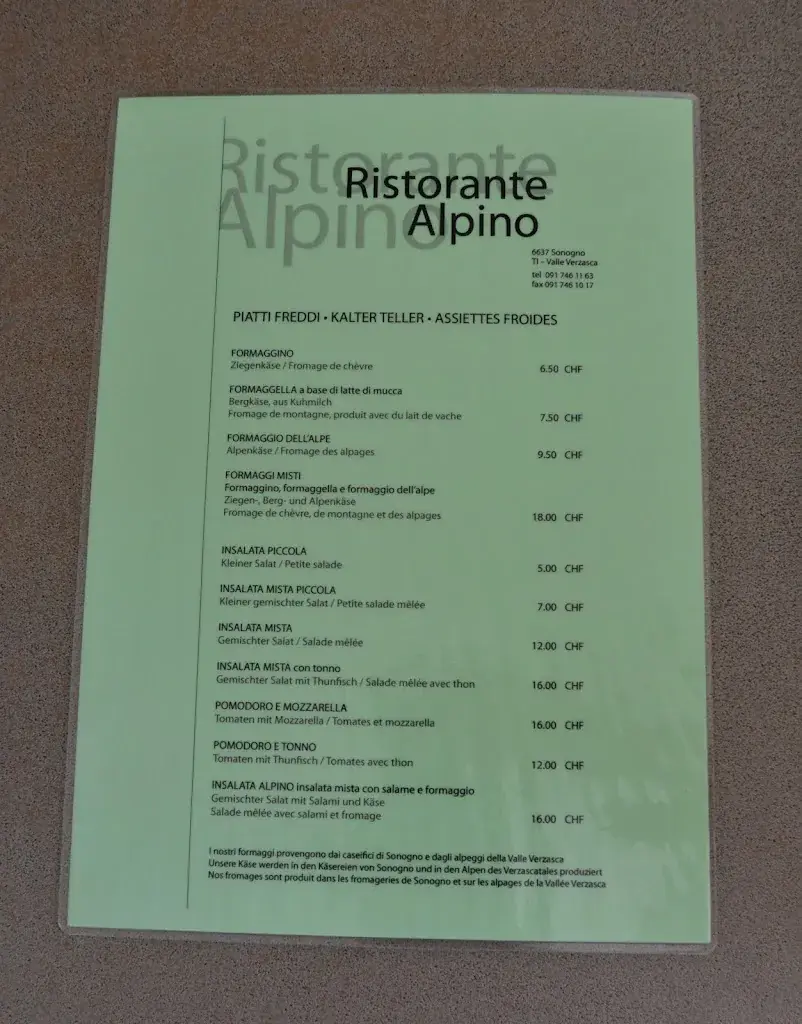 Menu_Ristorante Alpino - con alloggio_Sonogno_image_3