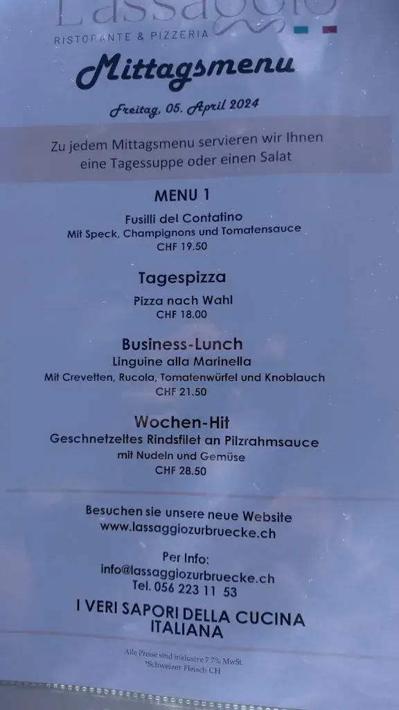 Restaurant L' Assaggio zur Brücke_Vogelsang_menu_image_1