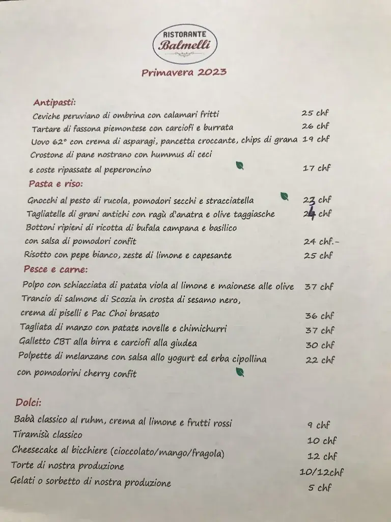 Cantinetta Balmelli 1912_Gentilino_menu_image_1