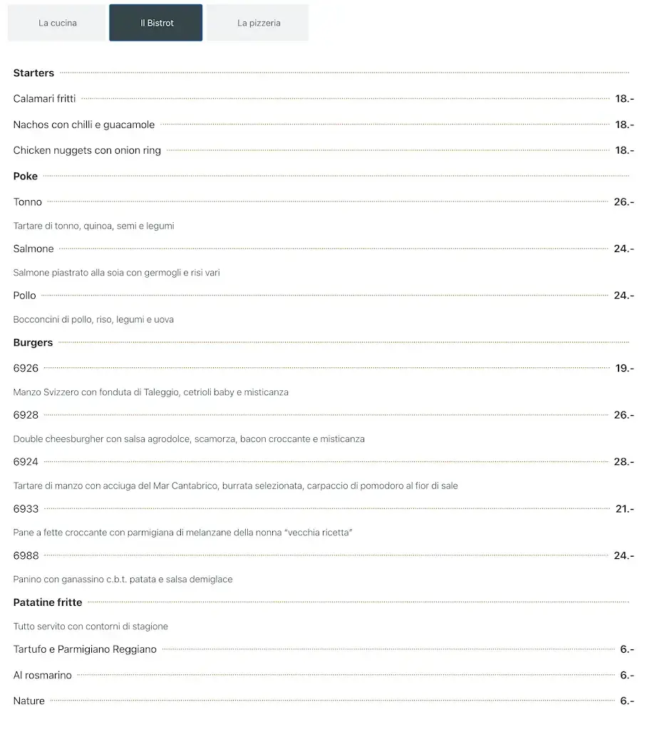 Bora da Besa restaurante en Gentilino