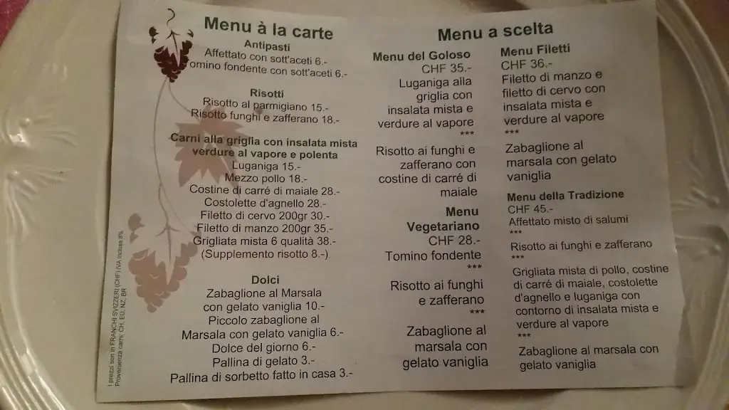 Menü_Grotto Flora B&B_Agra_Bild_4