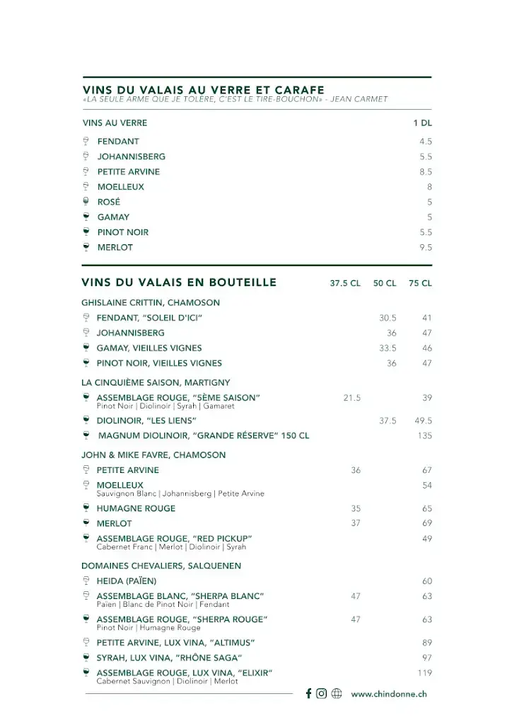Menu_Auberge de Chindonne_Les Giettes_image_2