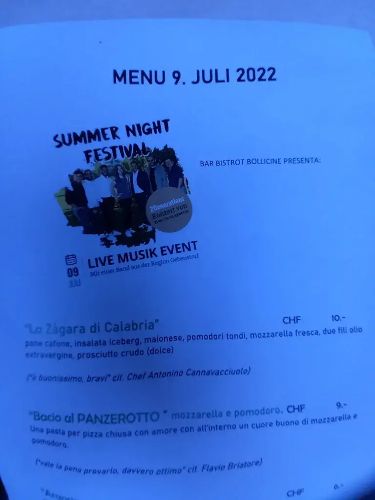 Bollicine restaurant à Gebenstorf