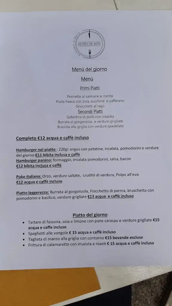 Ristorante Hosteria dei matti Arosio_Italy_menu_image_1