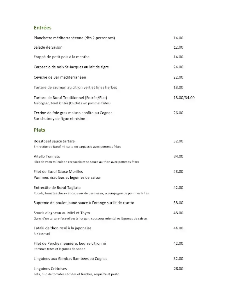 Menu_La Brasserie de l' épée_Fribourg_image_2