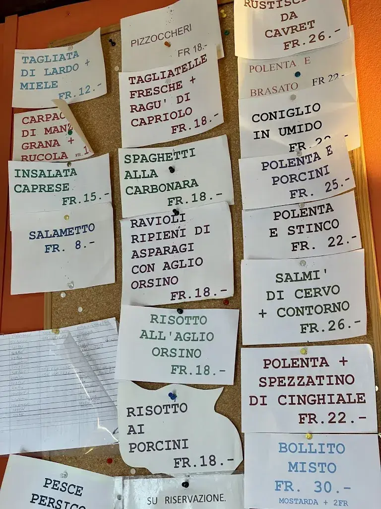 Osteria Rusticanella restaurant in Melano