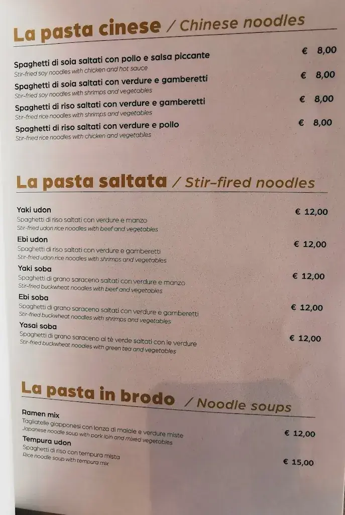 Oyishi restaurant in Italy