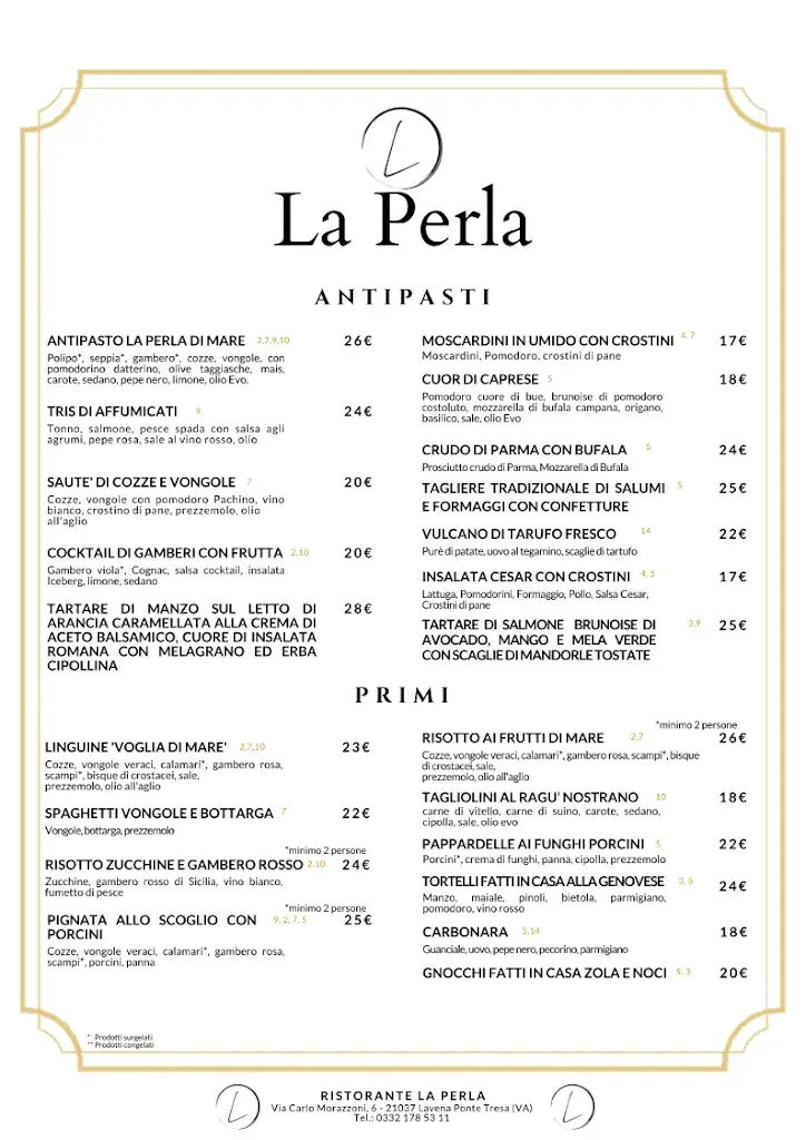Ristorante La Perla restaurant à Italy