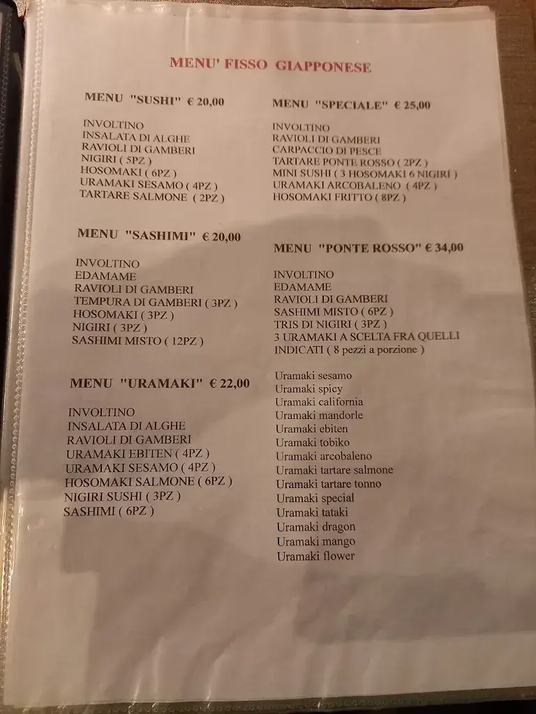 Menu_Ristorante Ponte Rosso_Italy_image_2