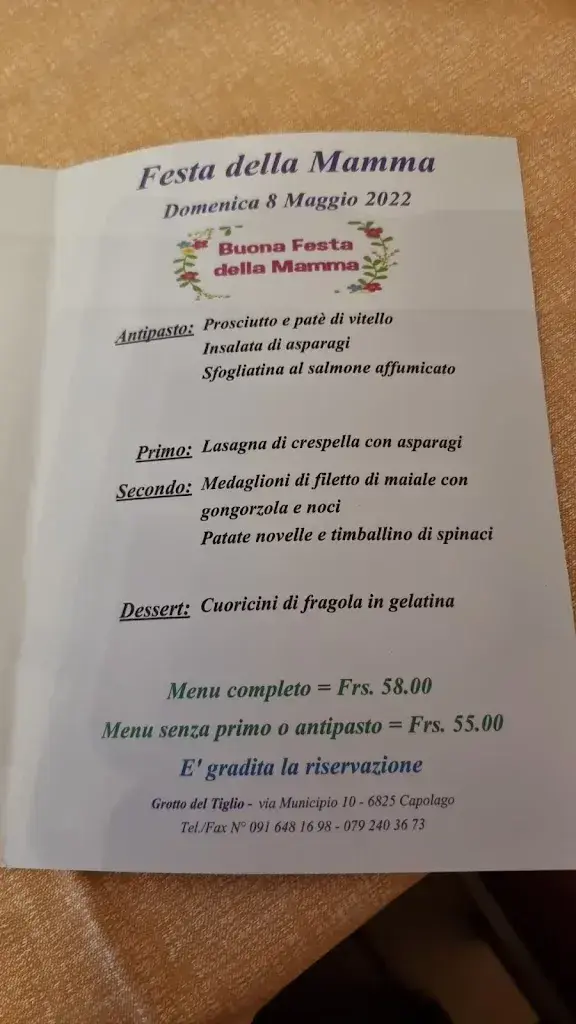 Menu_Grotto del Tiglio_Capolago_image_2