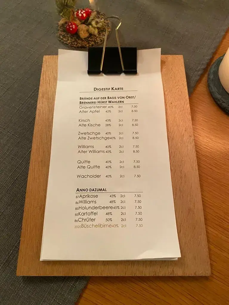 Menu_Restaurant Bären_Schwarzenburg_immagine_4