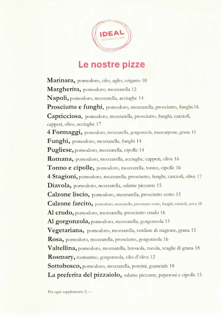Osteria Pizzeria Bar Ideal_Coldrerio_menu_image_1