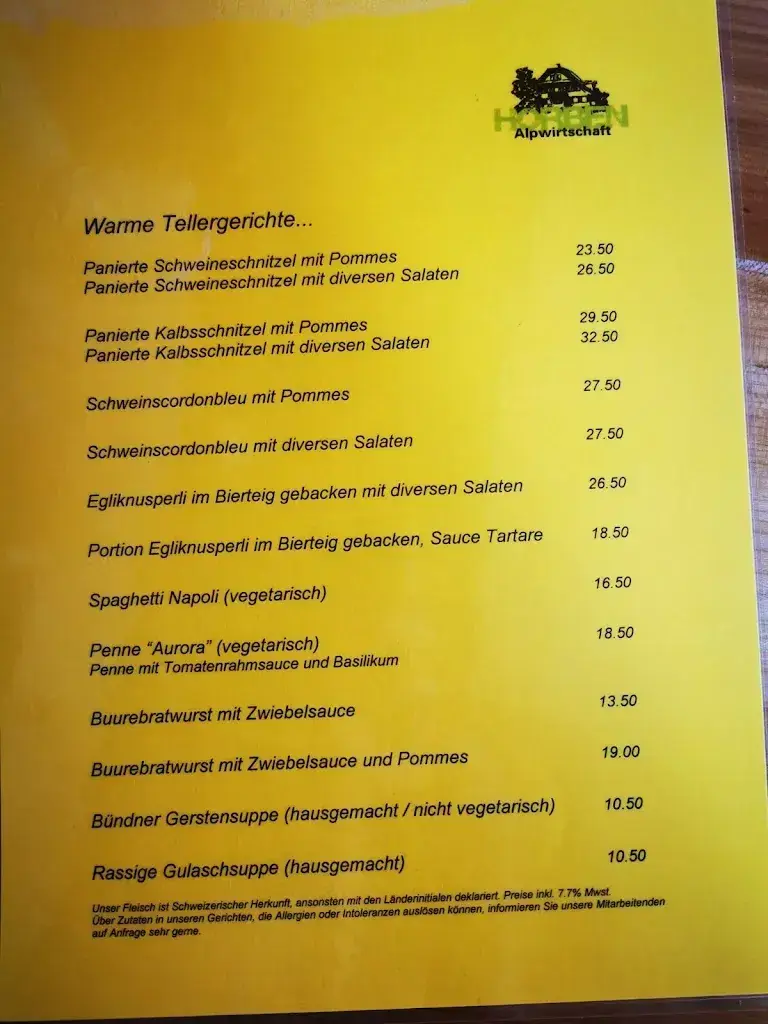 Menu_Alpwirtschaft Horben_Beinwil (Freiamt)_image_4