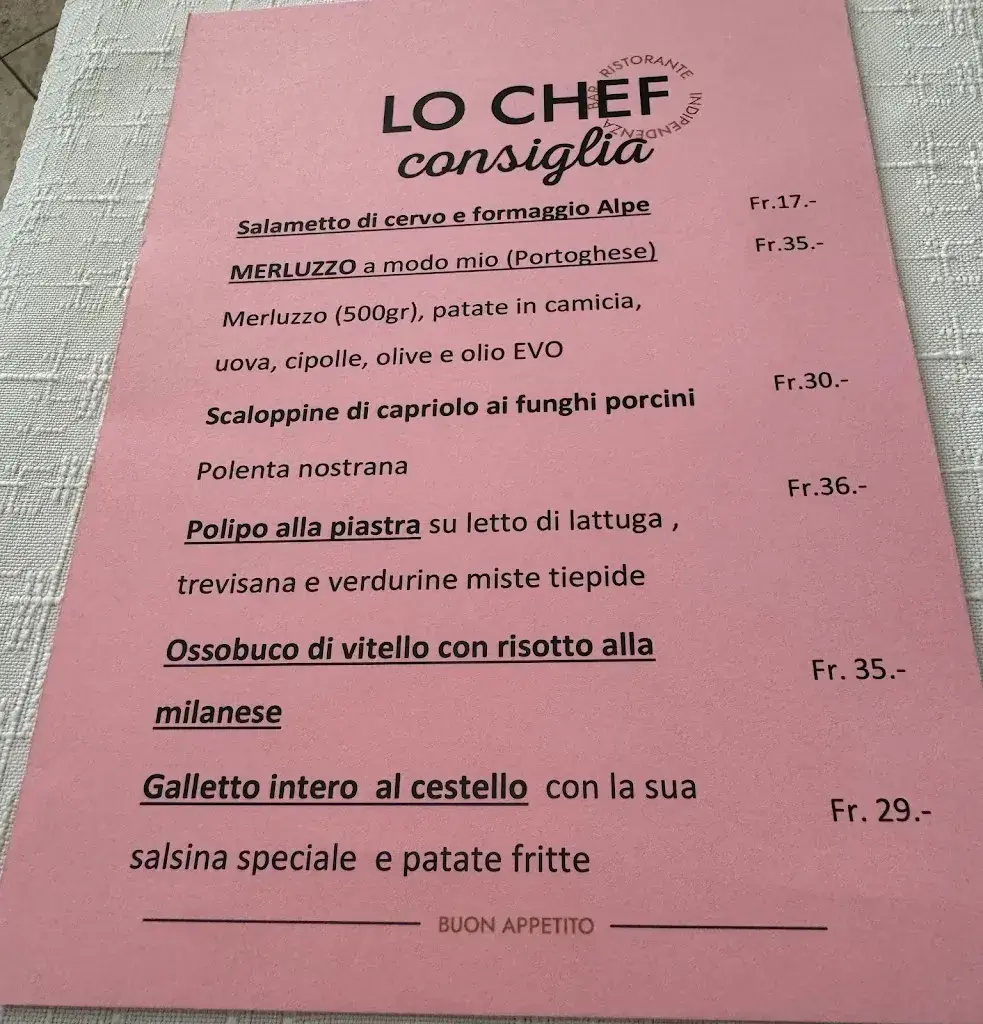 Ristorante Indipendenza restaurant in Chiasso