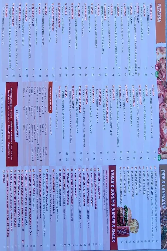 Menü_TIPTOP PIZZERIA_Recherswil_Bild_3