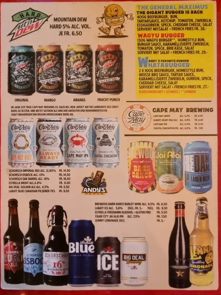 Menu_Andy's Place GmbH_Erlinsbach_image_4