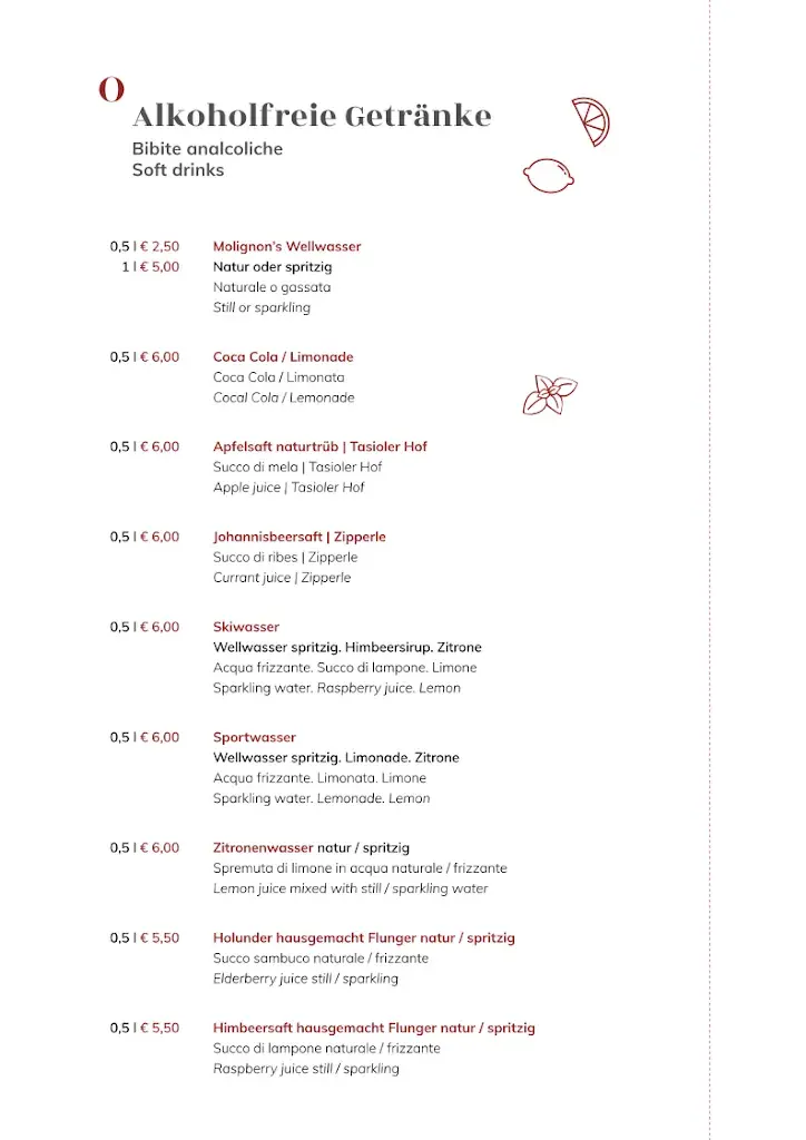 Rifugio Molignon restaurant in Italy