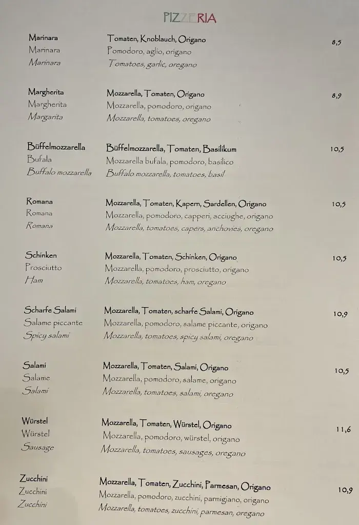 Menu_Ristorante Pizzeria Zur Alten Schmiede_Italy_image_3